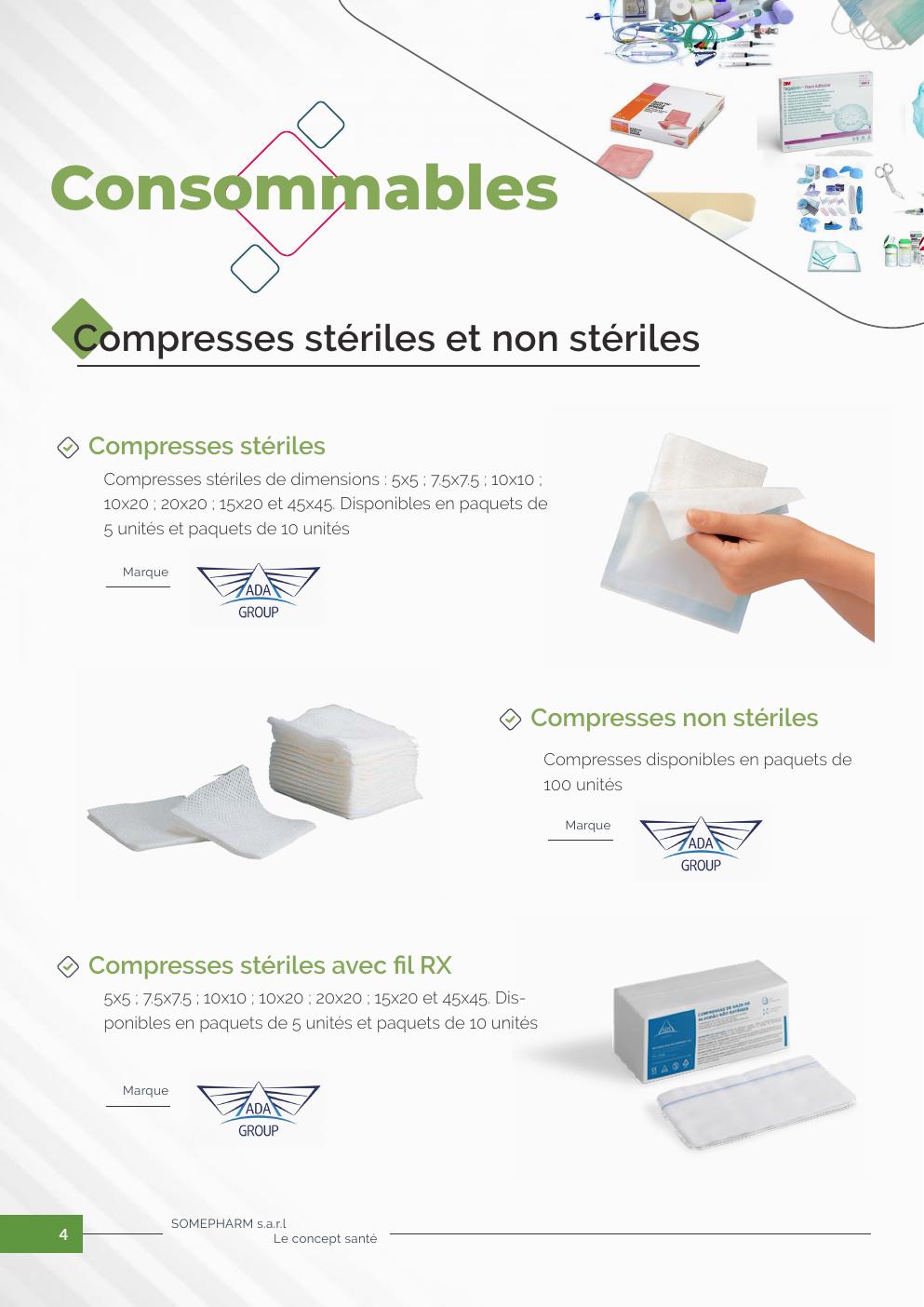 Gamme de dispositifs médicaux Somepharm